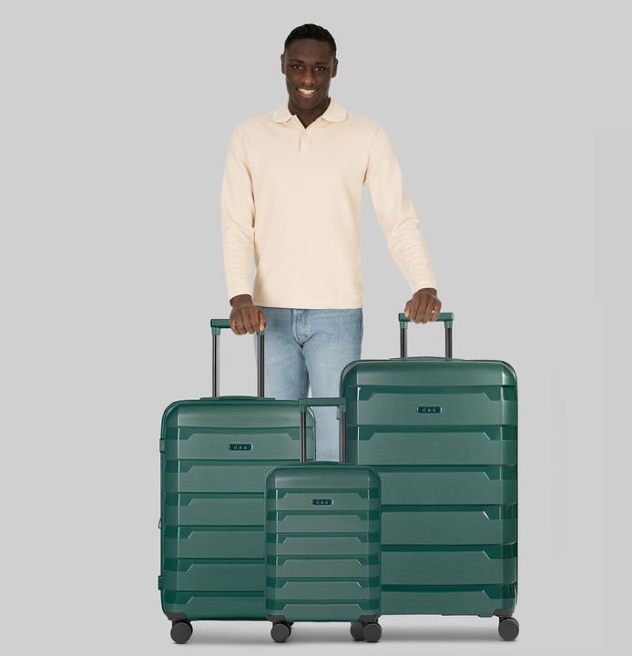 Produktbild D&N South Dakota 4 Rollen Kofferset 3-teilig mit Dehnfalte (203 l, XL (ab 115l))