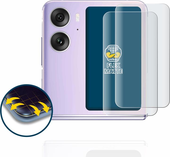 Actual product image BROTECT Full-Cover Protector Matte (2 Piece, Oppo Find N2 Flip)
