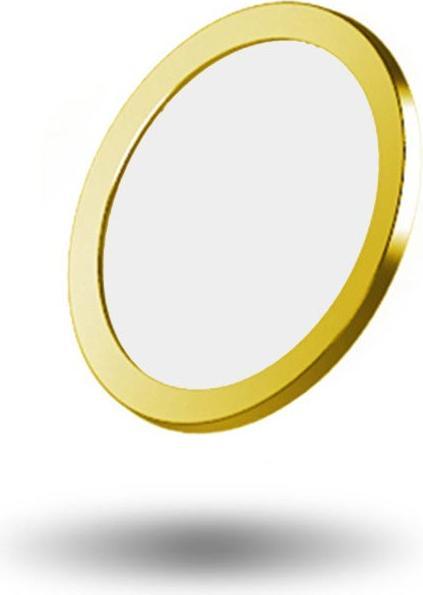 Actual product image Hermex Apple iPhone SE Home Button Touch ID Button Protector gold white