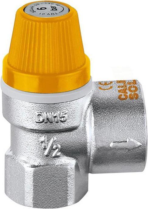 Actual product image Caleffi Solar safety valve 1/2inch x 6 bar