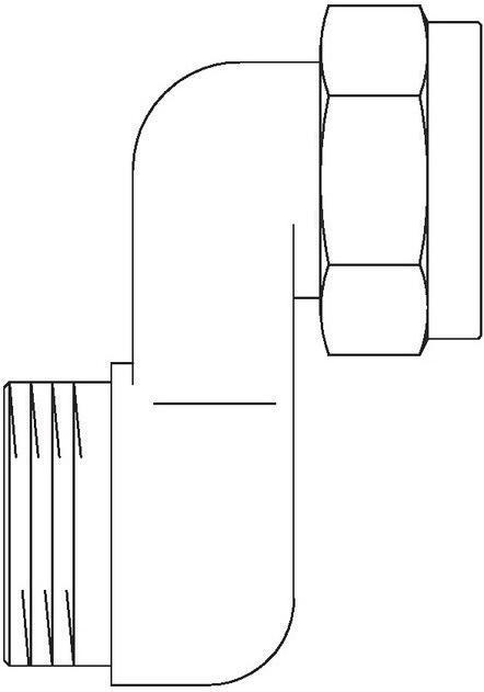 Image du produit Oventrop G 3/4 M x G 3/4 ÜM Raccord en S - Laiton/Nickelé (1019204)