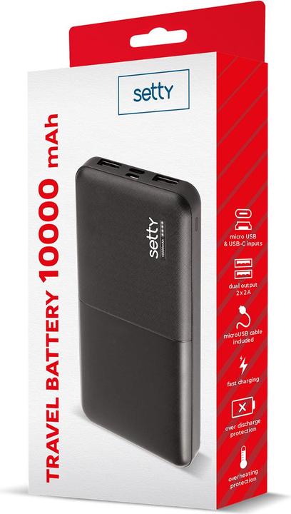 Actual product image Setty Power bank 10000 mAh black R (10000 mAh)