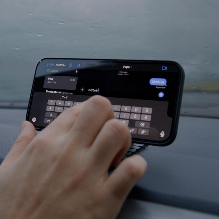 Produktbild Apfelkiste Universal Smartphone Halterung Silikon Anti Rutsch Matte Haftpad Handy Halter