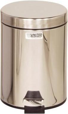 Immagine prodotto Rubbermaid Cestino a pedale Cestino a pedale piccolo 20,32 x 29,21 cm (Ø x H) 5,6l acciaio inox (5.60 l)