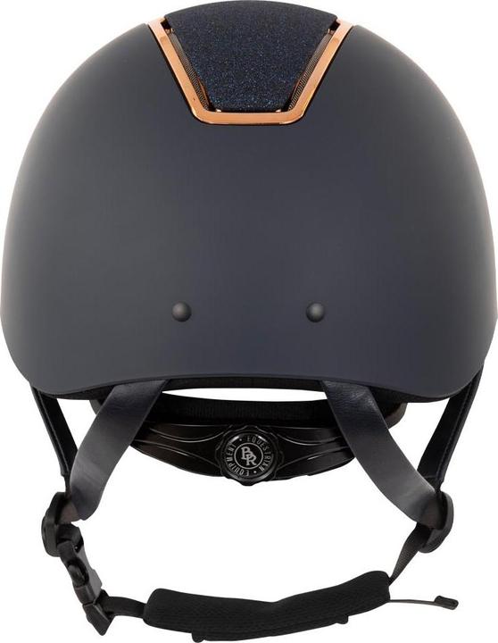 Actual product image BR Equestrian Equipment riding helmet with polo visor omega painted glitter
