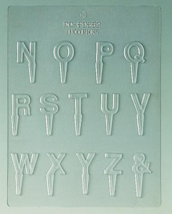 Actual product image Martellato Chocolate mold letters N-Z