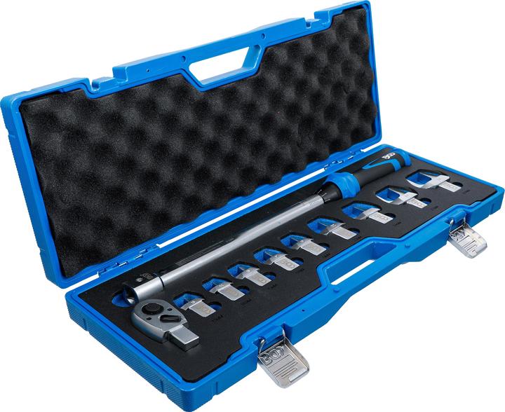 Produktbild BGS Drehmomentschlüssel-Satz | für Einsteckwerkzeuge 14 x 18 mm | 40 - 210 Nm | 11-tlg. (1/2", 40 Nm, 210 Nm)