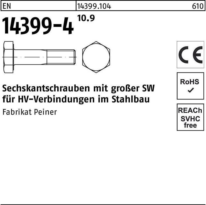 Produktbild Peiner Sechskantschraube EN 14399-4 M 24 x 60 10.9 (1 Schrauben pro Stück)