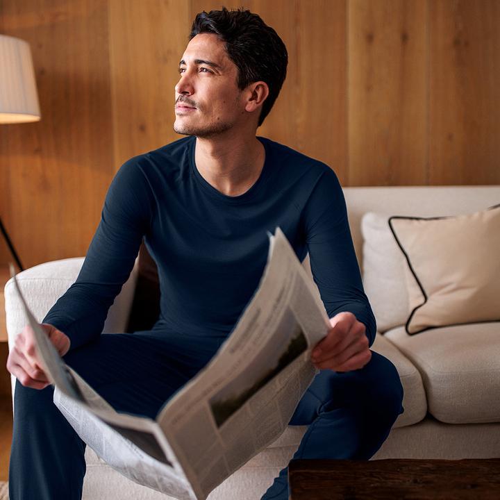 Produktbild Dagsmejan Pyjama Oberteil "Balance" nachtblau (XXL)