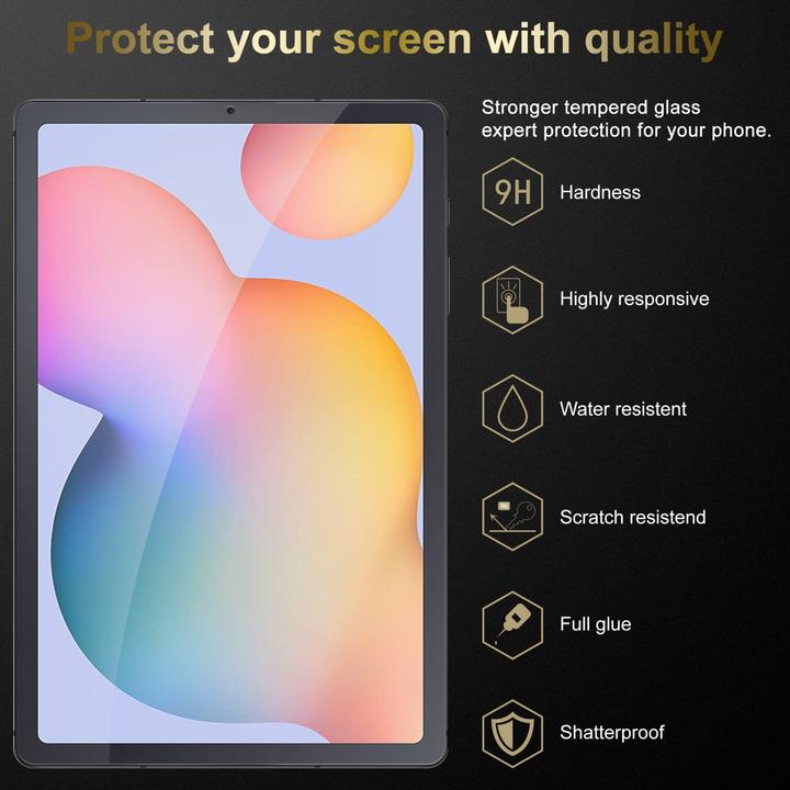 Image du produit Cadorabo Film de protection Tempered Tablet (1 pièce(s), Galaxy Tab S6 Lite 10.4" (en anglais))