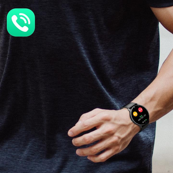 Produktbild North Edge Smartwatch mit Aktivitätstracker, Silikonarmband - Schwarz (44.70 mm)