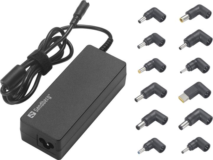 Produktbild Sandberg Laptop AC Adapter 90W EU+UK. Zweck: Notebook, Netzteiltyp: Indoor, Eingangsspannung: 100 (90 W)