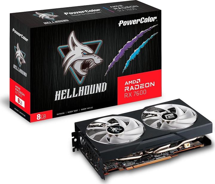 Produktbild Powercolor RX 7600 Hellhound (8 GB)