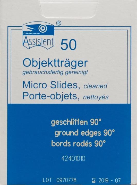 Actual product image Assistent Microscope slides Elka edges slif 50 pcs.