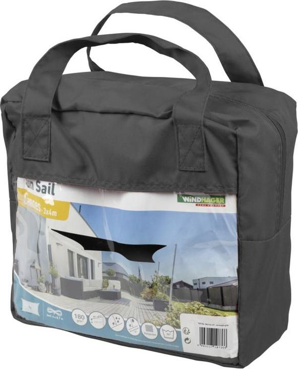 Actual product image Windhager Sun Sail CANNES Rechteck