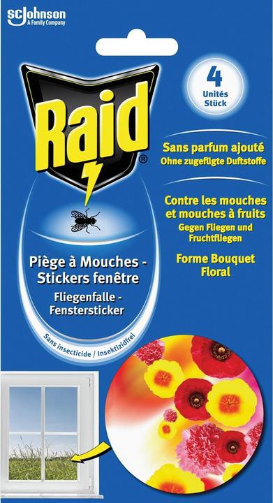 Image du produit Raid Piège à mouches autocollant de fenêtre