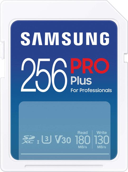 Samsung PRO Plus (256 Go, SDXC, U3, UHS-I)