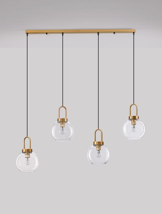 Image du produit Nova Luce IRVINE Suspension E27 quadruple or 97,5x20x155cm dimmable 9241180 (E27)