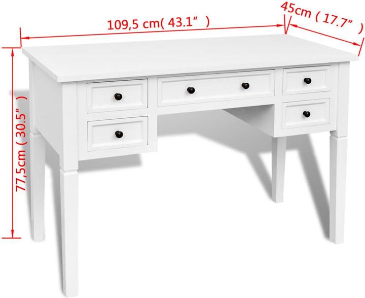 Actual product image VidaXL Nasira (109.5 x 45 x 77.5 cm)