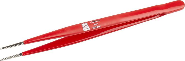 Rs Pro C-Stahl Pinzette,, Spitze Gebogen, Fein Abgerundet, 155 mm