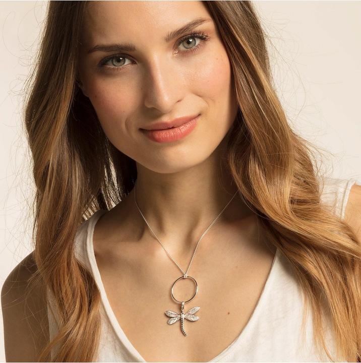 Actual product image Thomas Sabo Charm Pendant Dragonfly (Silver, Glass)