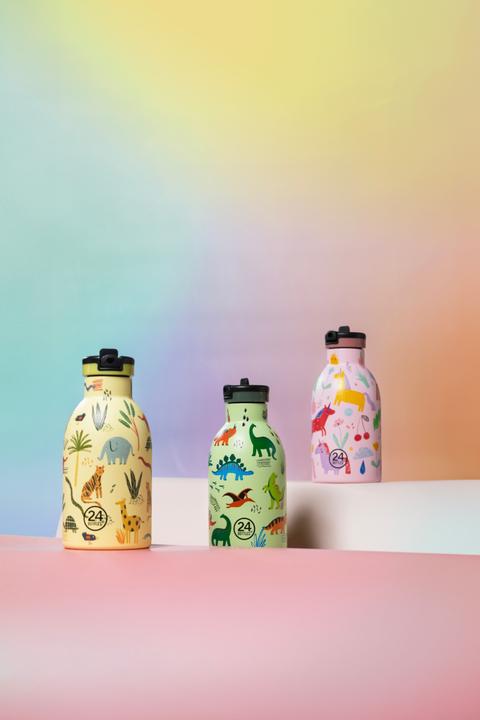 Produktbild 24 Bottles Thermosflasche Clima 330 ml, Gelb/Mehrfarbig, Jungle Friends (0.33 l)