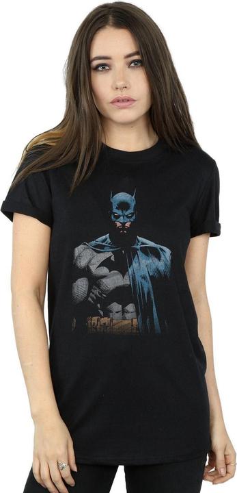 Image du produit Femme/Les femmes Batman Close Up Cotton Boyfriend T-Shirt (L)