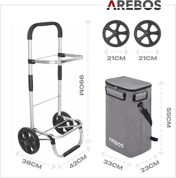 Actual product image Arebos Shopping trolley