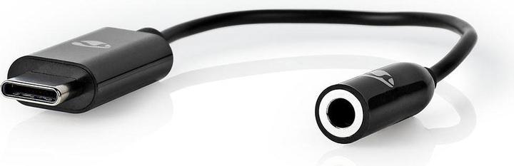 Produktbild Nedis USB-C Stecker -> Klinkenbuchse 3.5mm Länge=15cm, schwarz, Blister (3.5mm Klinke, USB Typ C)