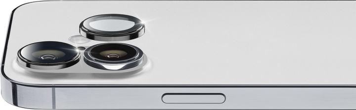 Actual product image Cellularline Camera Lens Ring - iPhone 16 / 16 Plus Tempered glass for camera protection (1 Piece, Apple iPhone 16 Plus, Apple iPhone 16)