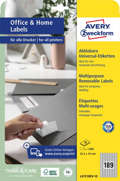 Produktbild Avery Universal-Etiketten