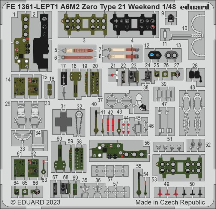 Immagine prodotto Eduard A6M2 Zero Tipo 21 Weekend 1/48