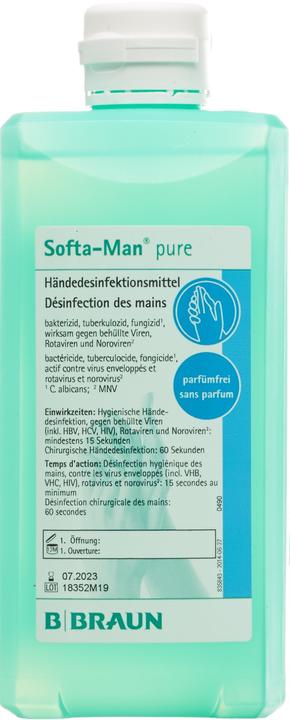 Immagine prodotto B.Braun disinfezione delle mani pura alcolica senza profumo (500 ml)