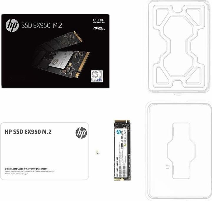 Actual product image HP SSD EX950 1 TB, M.2 PCIe Gen3 x4 NVMe, 3500 (1000 GB, M.2 2280)