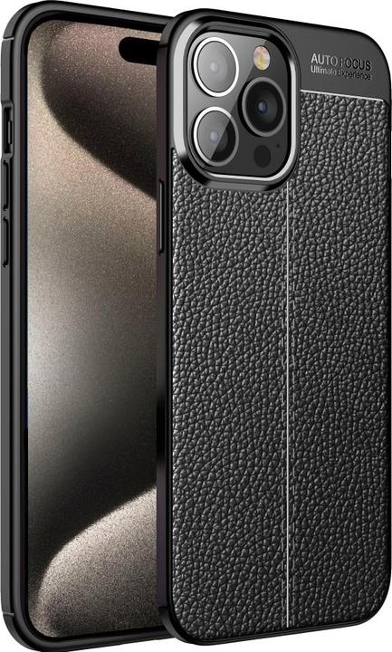 Produktbild Screenguard Apple iPhone 15 Pro Hülle Leather Design TPU Cover (Apple iPhone 15 Pro)