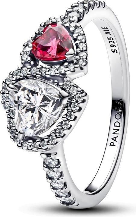 Pandora Sparkling Halo Heart Ring