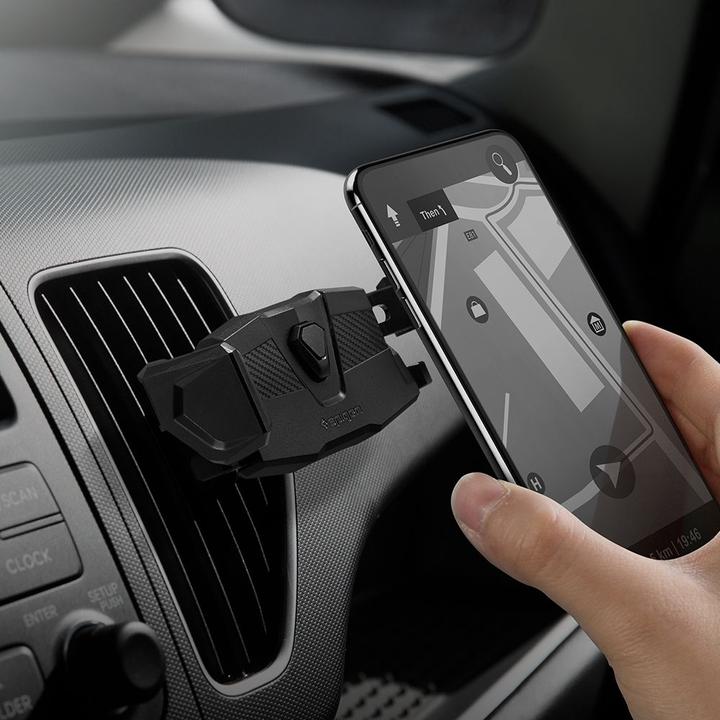 Actual product image Spigen Click.R Vent Car Mount Black