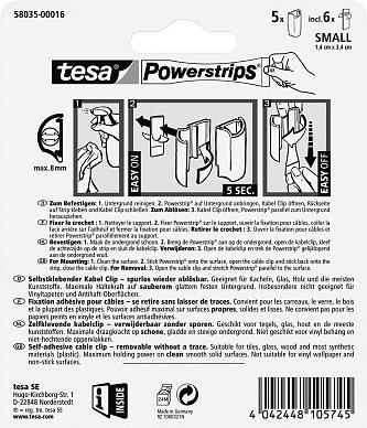 Image du produit tesa Powerstrips Cable clip