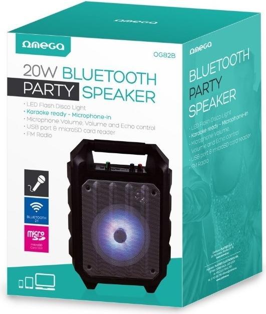 Productafbeelding Omega OG82B zwarte luidspreker (Oplaadbare batterij)
