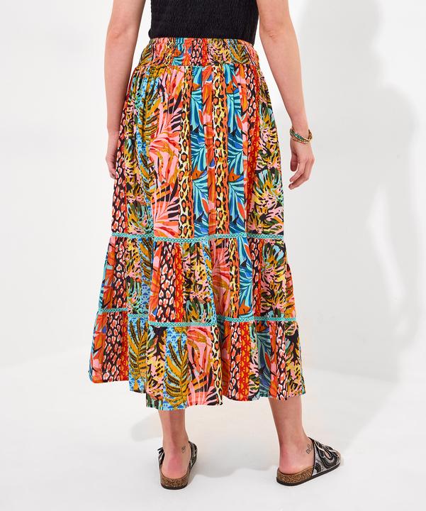 Produktbild Joe Browns Tropical Print Lace Insert Tiered Maxi Skirt (38)
