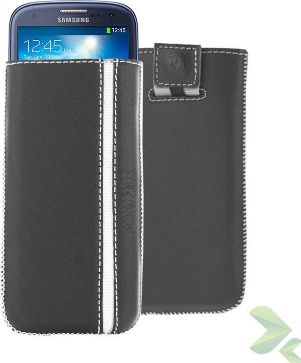 Immagine prodotto Valenta Valensija Pocket Stripe Valensiją - Raudonplaukė Samsung Galaxy S4/s Iii, Htc One ir kita (juoda) (Mora Q10, Nokia Lumia 925, Nokia Lumia 900, Alcatel One Touch Fire, Acer Liquid S1, Samsung Galaxy Nexus, Samsung Galaxy S4, Huawei Ascend G510, Mora Z10, Optimus 4X HD, Sony Xperia T, Samsung Galaxy Core 2, Sony Xperia Z, Samsung Galaxy S III)