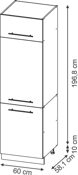 Actual product image Vicco Küchenschränke Fame-Line (60 x 58 x 207 cm)