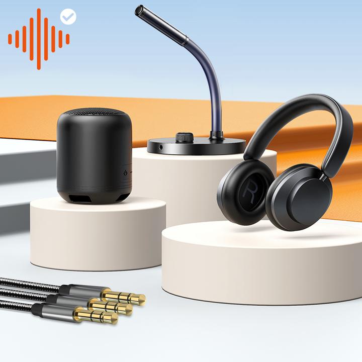 Immagine prodotto LinQ Connettore jack da 3,5 mm femmina a 3x connettore jack da 3,5 mm maschio (Jack da 3.5mm, Jack da 3.5mm)