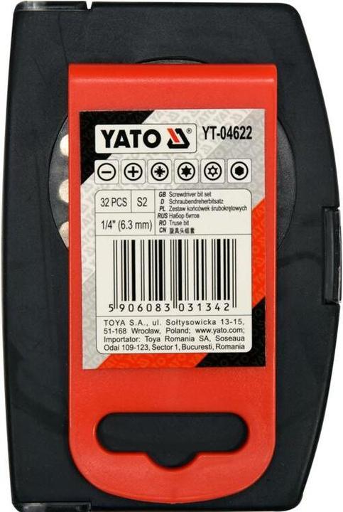 Image du produit Yato Set D'Embouts De Tournevis 32 Pièces.