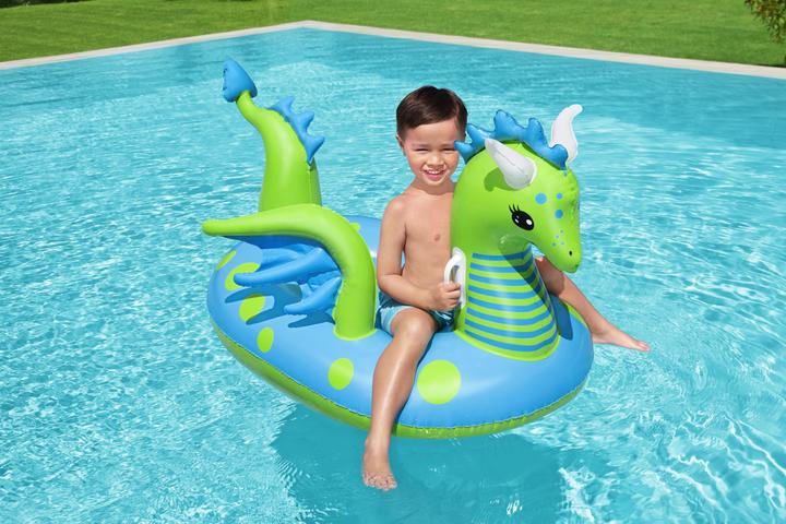 Actual product image Bestway Inflatable Figure Fantasy Dragon Ride-On