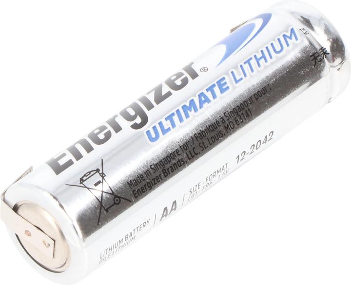 Immagine prodotto Energizer Ultimate Lithium L91 Mignon 1,5V mit Lötfahnen U-Form (1 pz., AA, 3000 mAh)