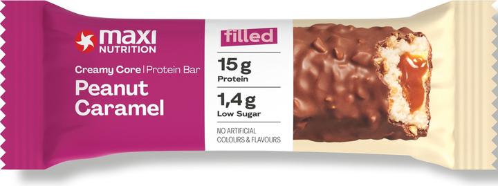 Produktbild Maxi Nutrition Riegel Creamy Core Caramel/Erdnuss, 12 x 45 g (Erdnuss, Caramel, 12 Stk., 650 g)