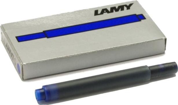 Produktbild Lamy Tintenpatrone T10, Inhalt 1,25 ml, schwarz oder blau, 5 Stück (Tintenfass, Blau)