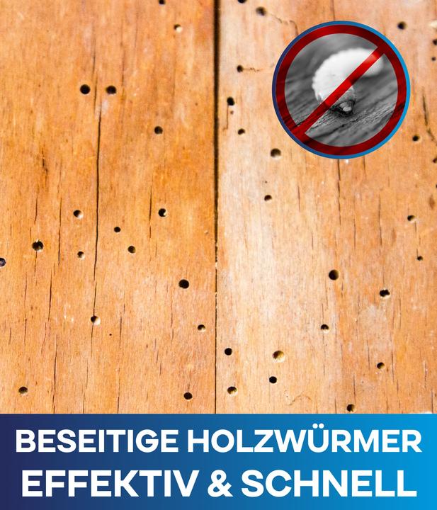 Produktbild Plid Holzwurmtod 0,75l - für ca. 3m² / Holzschutz Holzwurmbekämpfung Holzwurmmittel (Farblos, 0.75 l)
