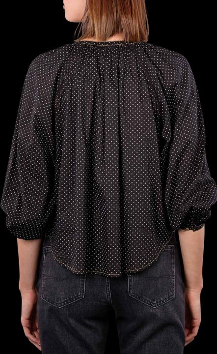 Actual product image Scotch & Soda Balloon Sleeve Blouse Embroidered Black (XS)